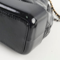 Chanel Gabrielle Black Leather/Patent Backpack