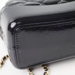 Chanel Gabrielle Black Leather/Patent Backpack