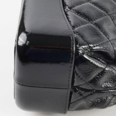 Chanel Gabrielle Black Leather/Patent Backpack