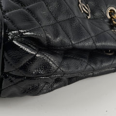 Chanel Gabrielle Black Leather/Patent Backpack