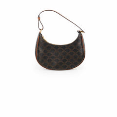 Celine Ava Triomphe Brown Shoulder Bag