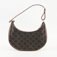Celine Ava Triomphe Brown Shoulder Bag
