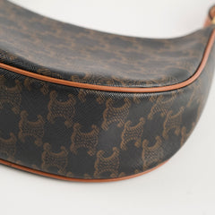 Celine Ava Triomphe Brown Shoulder Bag