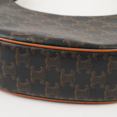Celine Ava Triomphe Brown Shoulder Bag