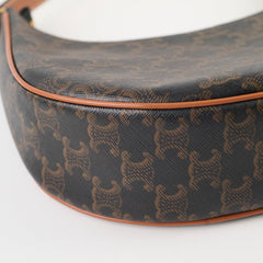 Celine Ava Triomphe Brown Shoulder Bag