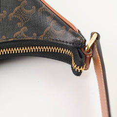 Celine Ava Triomphe Brown Shoulder Bag