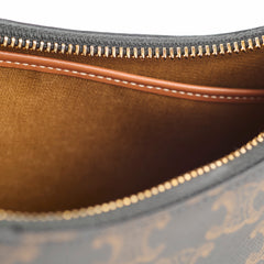 Celine Ava Triomphe Brown Shoulder Bag