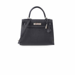 Hermes Kelly 28 Epsom Noir- X Stamp