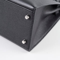 Hermes Kelly 28 Epsom Noir- X Stamp