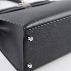 Hermes Kelly 28 Epsom Noir- X Stamp