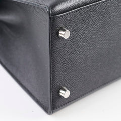 Hermes Kelly 28 Epsom Noir- X Stamp