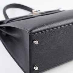 Hermes Kelly 28 Epsom Noir- X Stamp