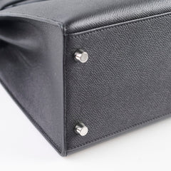 Hermes Kelly 28 Epsom Noir- X Stamp