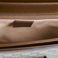 Gucci Medium Horsebit 1955 GG Supreme Canvas Brown
