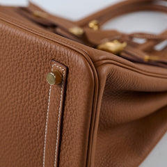 Hermes Birkin 30 Gold Togo GHW U Stamp