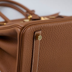 Hermes Birkin 30 Gold Togo GHW U Stamp