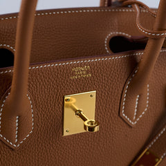 Hermes Birkin 30 Gold Togo GHW U Stamp