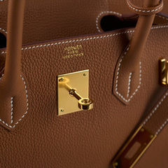 Hermes Birkin 30 Gold Togo GHW U Stamp