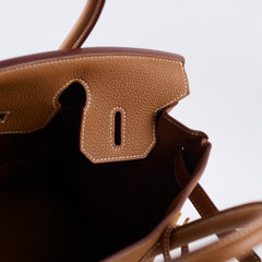 Hermes Birkin 30 Gold Togo GHW U Stamp
