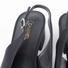 Chanel Slingbacks Black Size 39C Shoes