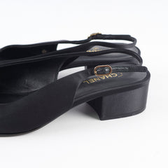 Chanel Slingbacks Black Size 39C Shoes