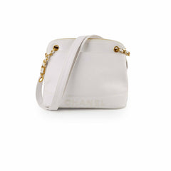 Chanel Vintage Shoulder Bag Caviar White (4 series)