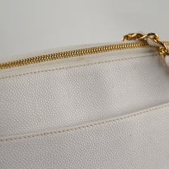 Chanel Vintage Shoulder Bag Caviar White (4 series)