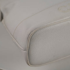 Chanel Vintage Shoulder Bag Caviar White (4 series)