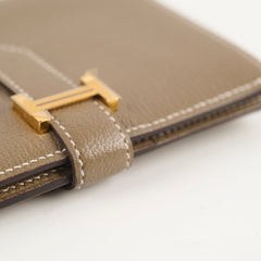 Hermes Bearn Compact Wallet Etoupe - U Stamp