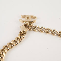 Chanel Choker CC Logo Light Gold Costume Jewellery