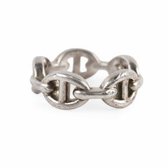 Hermes Chaine D'Ancre Enchainee Ring Size 51