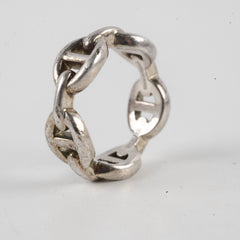 Hermes Chaine D'Ancre Enchainee Ring Size 51