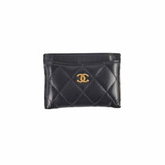 Chanel Card Holder Black Lambskin