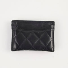 Chanel Card Holder Black Lambskin