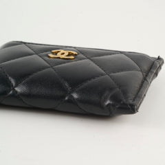 Chanel Card Holder Black Lambskin