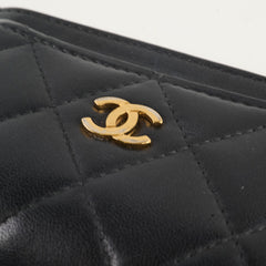 Chanel Card Holder Black Lambskin