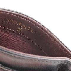 Chanel Card Holder Black Lambskin