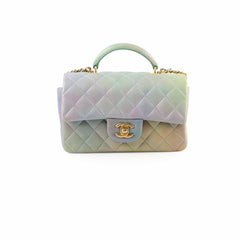 Chanel Top Handle Mini Rectangular Multicolour Ombre