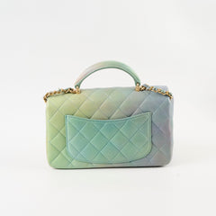 Chanel Top Handle Mini Rectangular Multicolour Ombre