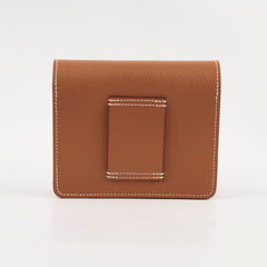 Hermes Roulis Slim Compact Gold Wallet