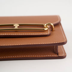 Hermes Roulis Slim Compact Gold Wallet