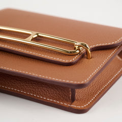 Hermes Roulis Slim Compact Gold Wallet