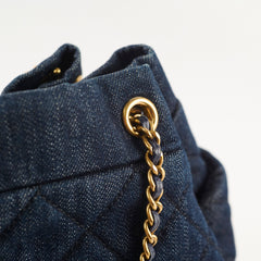 Chanel Dark Denim Bucket Shoulder Bag