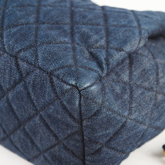 Chanel Dark Denim Bucket Shoulder Bag