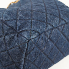 Chanel Dark Denim Bucket Shoulder Bag
