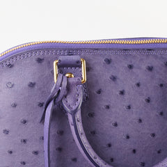 Louis Vuitton Purple Ostrich Alma PM