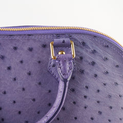 Louis Vuitton Purple Ostrich Alma PM