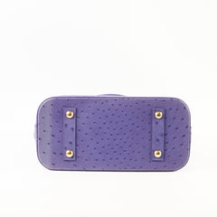 Louis Vuitton Purple Ostrich Alma PM