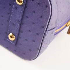 Louis Vuitton Purple Ostrich Alma PM