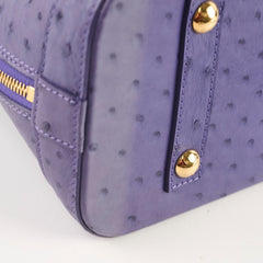 Louis Vuitton Purple Ostrich Alma PM